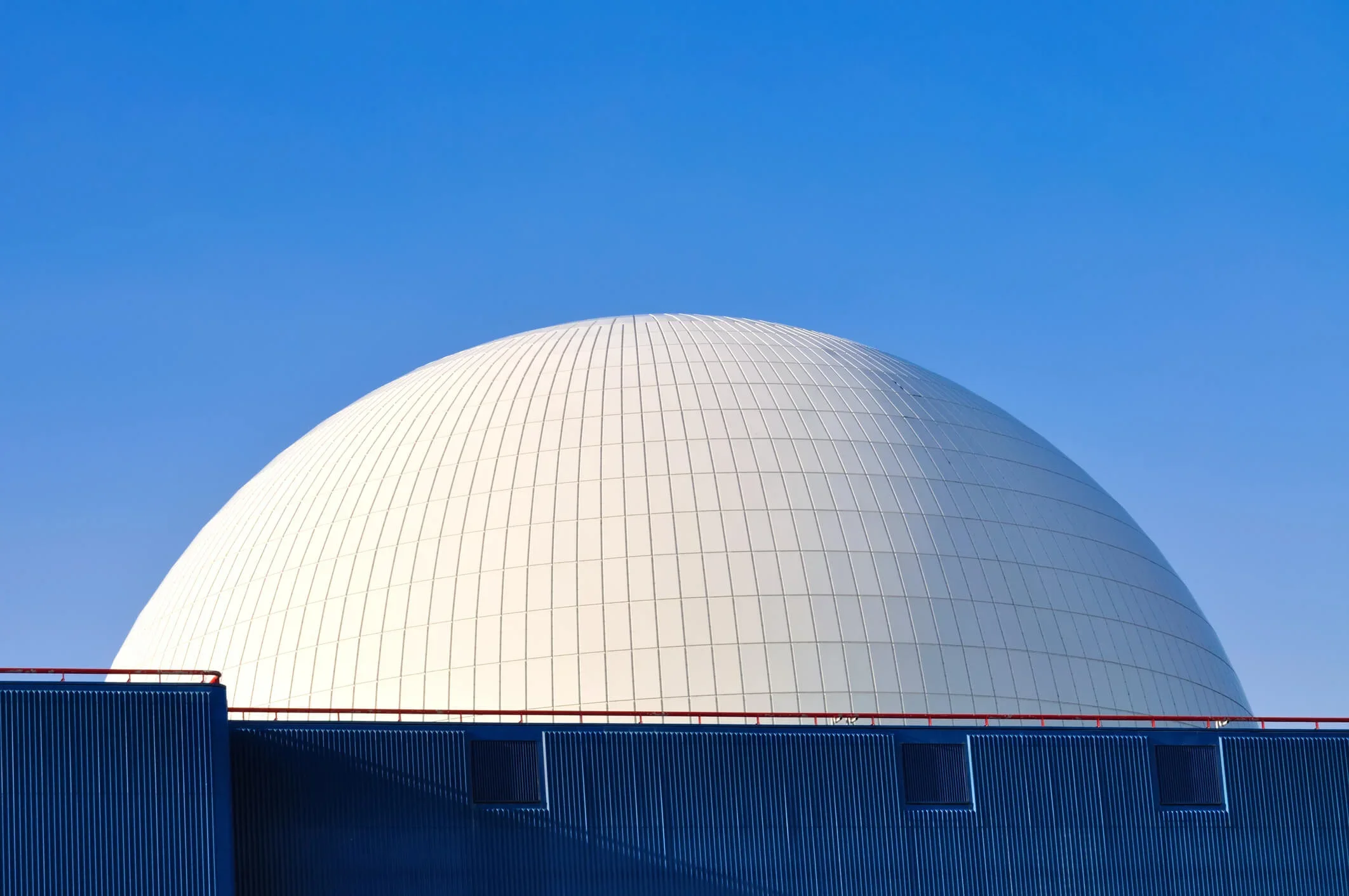The nuclear reactor dome at Sizewell C nuclear plant in Suffolk. The RAB nuclear levy will fund this and other nuclear projects